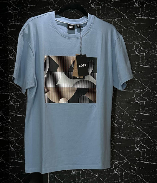 Playera BOSS Celeste